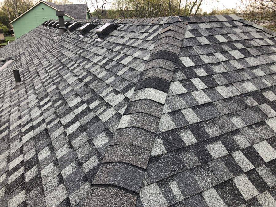 Buck Roofing Tamko Heritage Thunderstorm Gray close up image